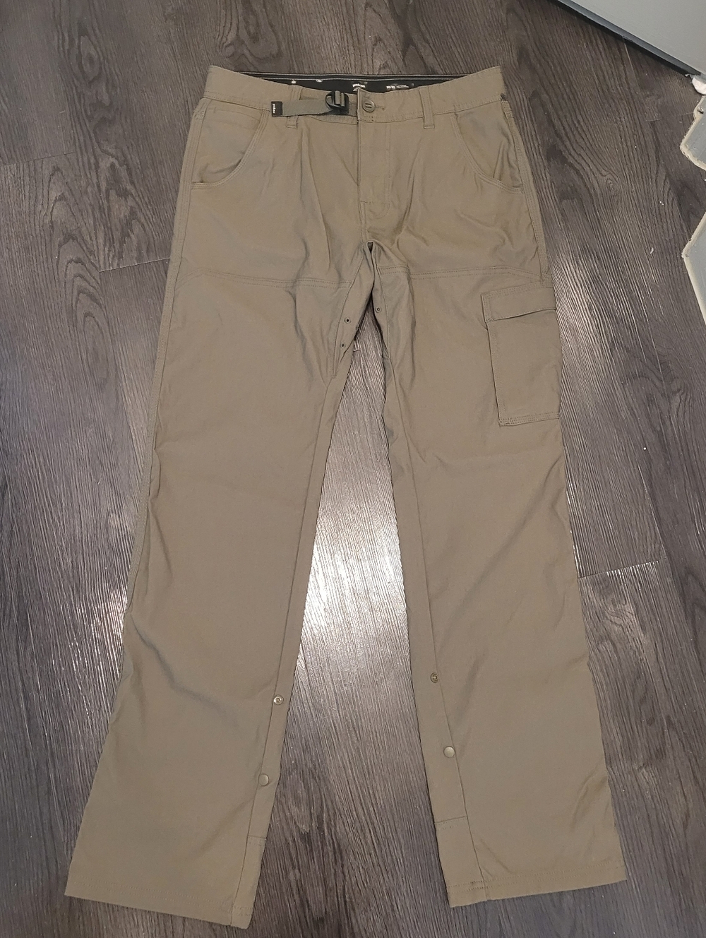 prAna Stretch Zion Hiking Pants Men’s 30x32 Olive Cargo Tech